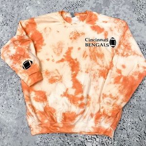 Cincinnati bengals tie dye sweatshirt